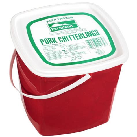 This attacks bacteria right away before washing. . 10 lb bucket of chitterlings
